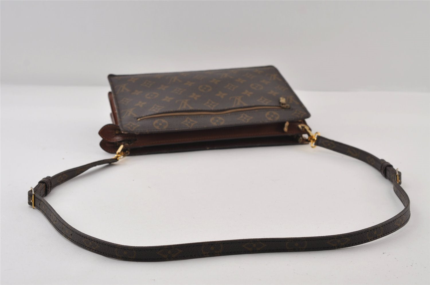 Authentic Louis Vuitton Monogram Enghien Shoulder Cross Bag M51205 LV 0881J