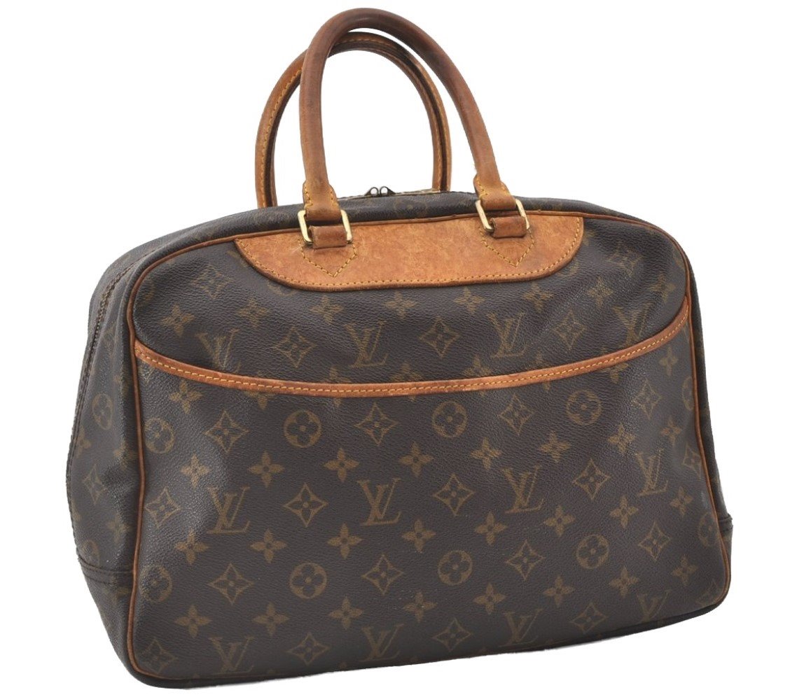 Authentic Louis Vuitton Monogram Deauville Hand Bag M47270 LV 0882J