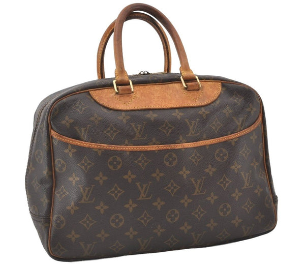 Authentic Louis Vuitton Monogram Deauville Hand Bag M47270 LV 0882J
