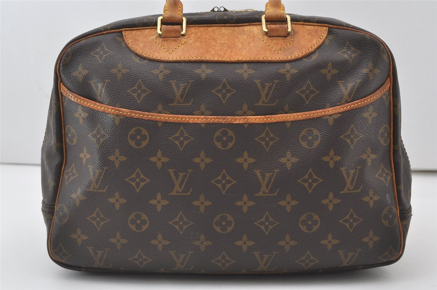 Authentic Louis Vuitton Monogram Deauville Hand Bag M47270 LV 0882J