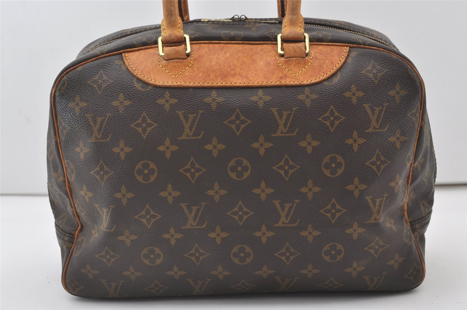 Authentic Louis Vuitton Monogram Deauville Hand Bag M47270 LV 0882J