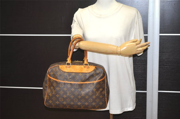 Authentic Louis Vuitton Monogram Deauville Hand Bag M47270 LV 0882J