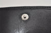 Authentic CHANEL Mademoiselle Lamb Skin Bifold Wallet Purse Pouch Black CC 0882K