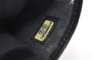Authentic CHANEL Mademoiselle Lamb Skin Bifold Wallet Purse Pouch Black CC 0882K