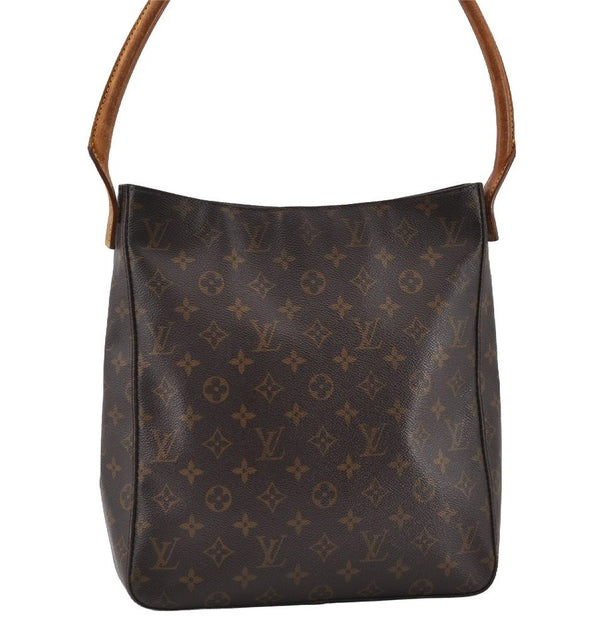 Authentic Louis Vuitton Monogram Looping GM Shoulder Bag M51145 LV 0883J