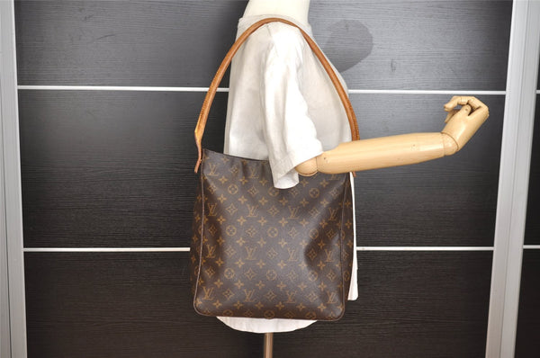 Authentic Louis Vuitton Monogram Looping GM Shoulder Bag M51145 LV 0883J