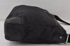 Authentic GUCCI Guccissima Shoulder Bag Nylon GG Leather 162781 Black 0884J