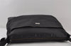 Authentic GUCCI Guccissima Shoulder Bag Nylon GG Leather 162781 Black 0884J