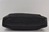 Authentic GUCCI Guccissima Shoulder Bag Nylon GG Leather 162781 Black 0884J