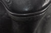Authentic GUCCI Guccissima Shoulder Bag Nylon GG Leather 162781 Black 0884J