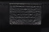 Authentic GUCCI Guccissima Shoulder Bag Nylon GG Leather 162781 Black 0884J