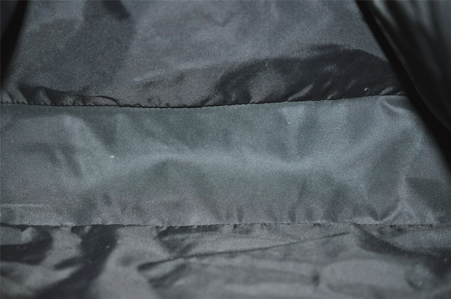 Authentic GUCCI Guccissima Shoulder Bag Nylon GG Leather 162781 Black 0884J