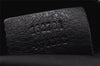 Authentic GUCCI Guccissima Shoulder Bag Nylon GG Leather 162781 Black 0884J