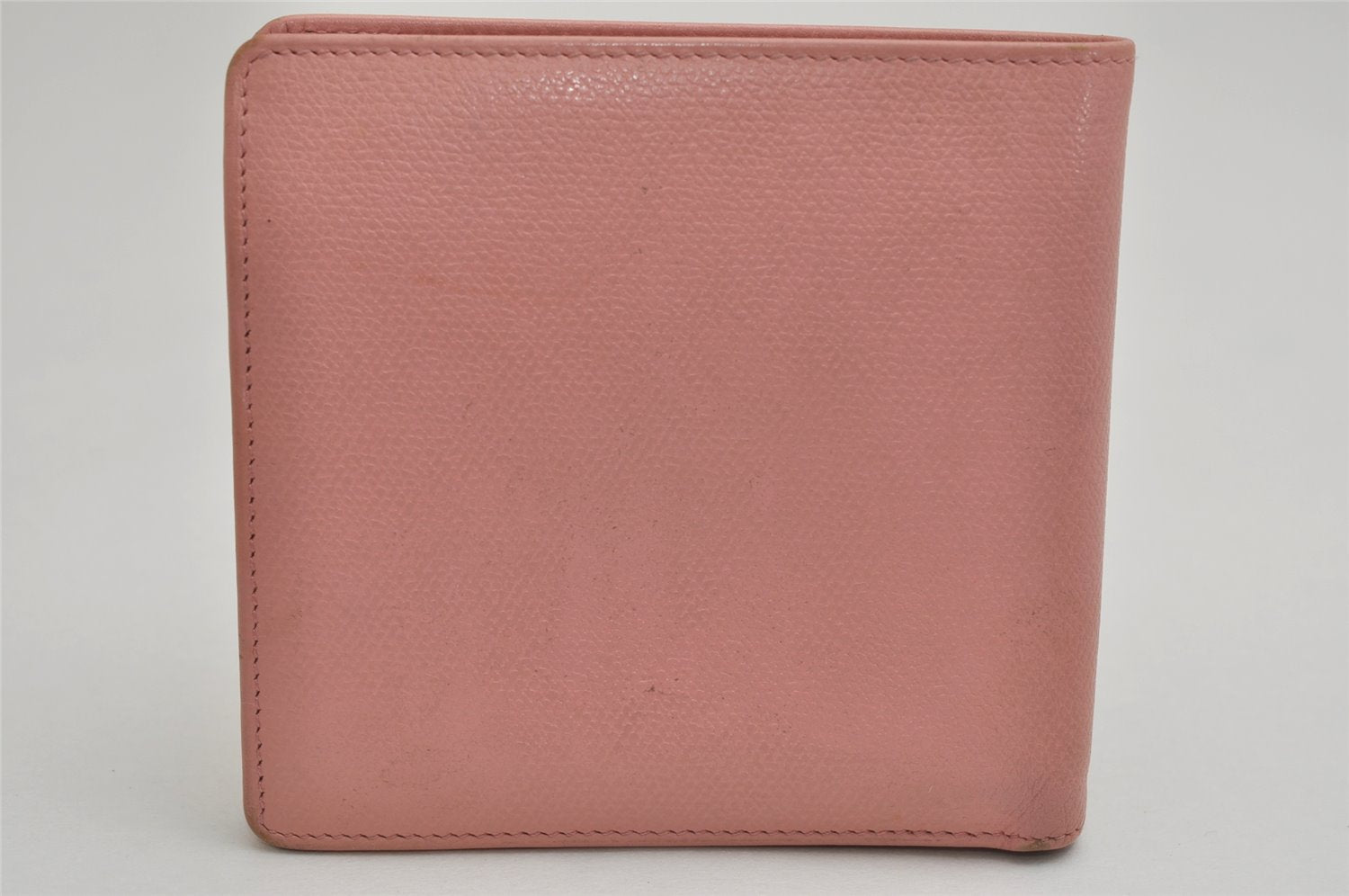 Authentic CHANEL Caviar Skin CoCo Button Bifold Wallet Purse Pink 0884K