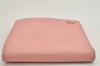 Authentic CHANEL Caviar Skin CoCo Button Bifold Wallet Purse Pink 0884K