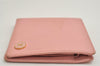 Authentic CHANEL Caviar Skin CoCo Button Bifold Wallet Purse Pink 0884K