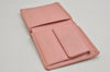 Authentic CHANEL Caviar Skin CoCo Button Bifold Wallet Purse Pink 0884K