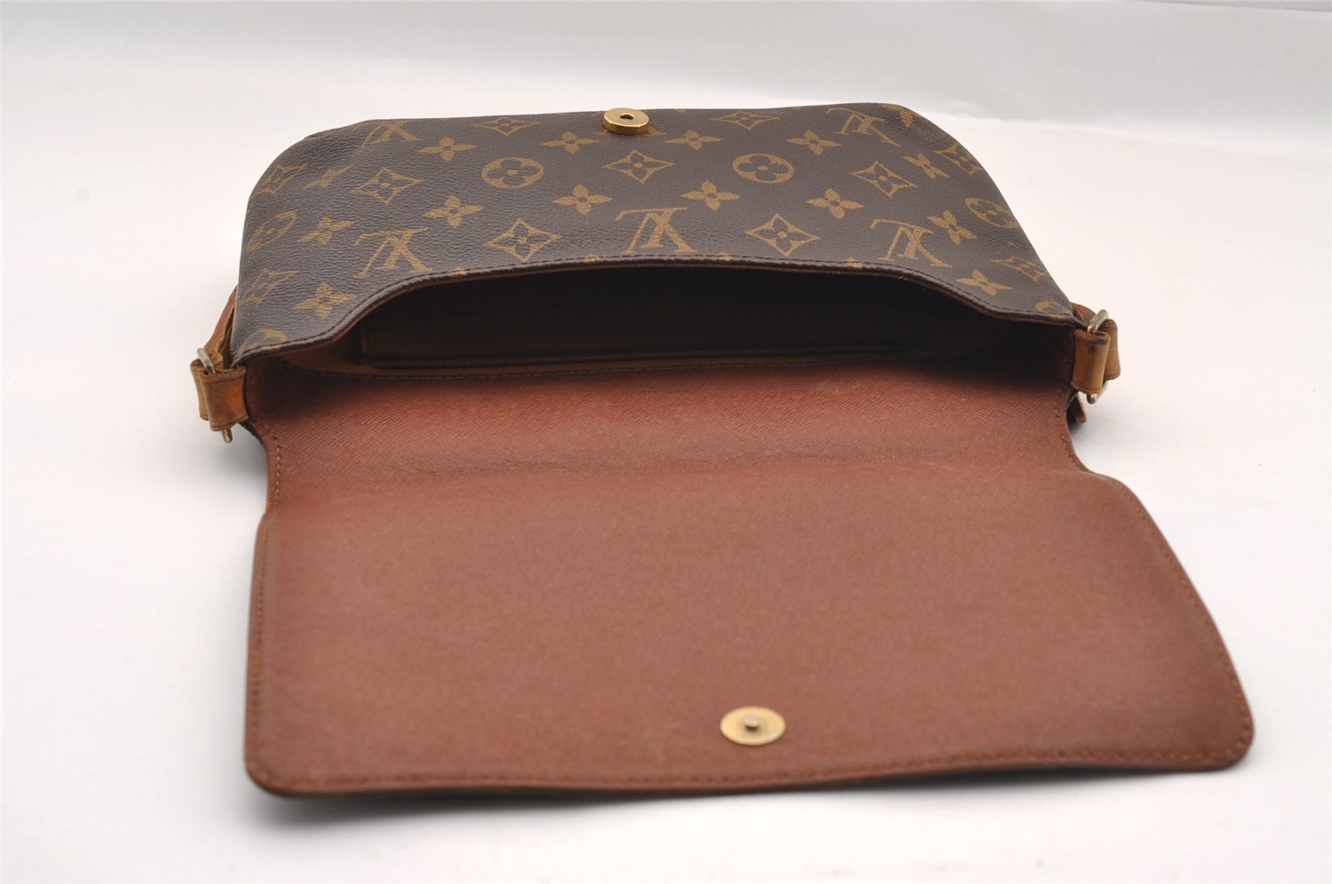 Authentic Louis Vuitton Monogram Musette Tango Shoulder Bag M51257 LV 0885I