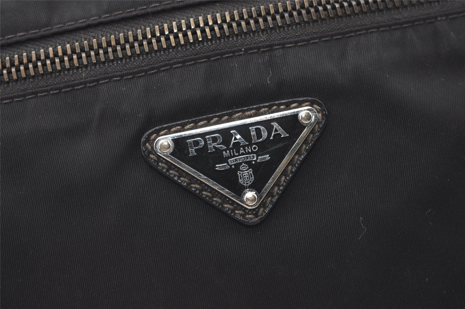 Authentic PRADA TESSUTO + SAFFI Nylon Leather Shoulder Bag 2VH251 Black 0885J