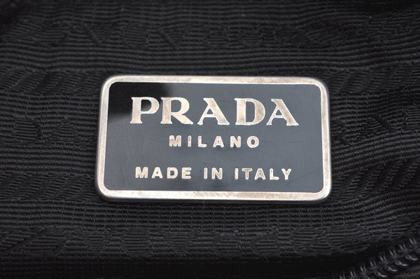 Authentic PRADA Vintage Nylon Tessuto Shoulder Tote Hand Bag Purse Black 0886F