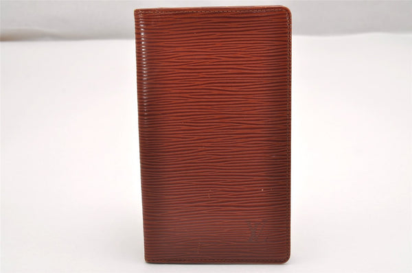 Authentic Louis Vuitton Epi Agenda Posh Notebook Cover Brown R20523 LV 0886J