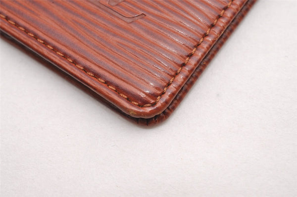 Authentic Louis Vuitton Epi Agenda Posh Notebook Cover Brown R20523 LV 0886J