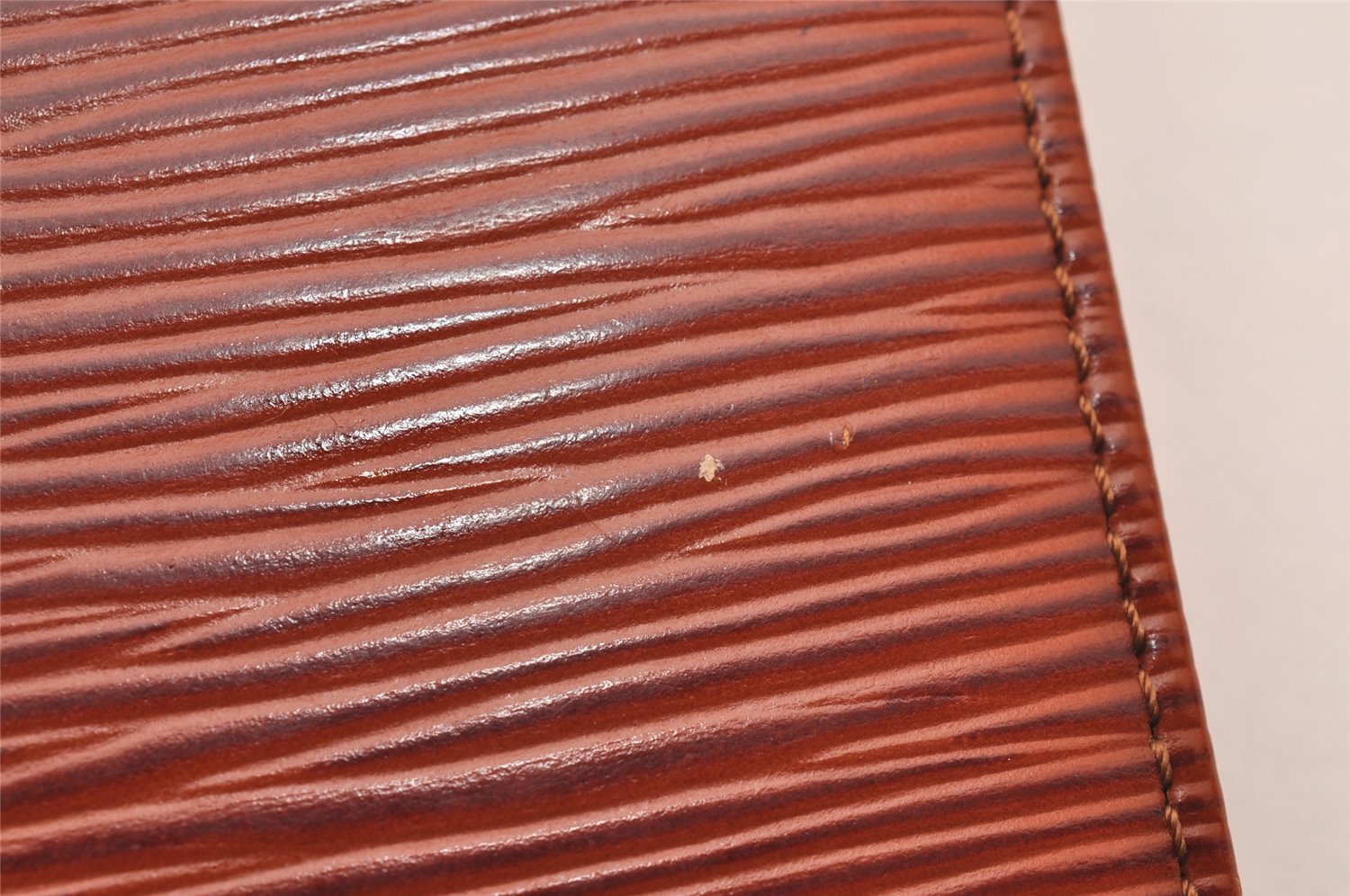 Authentic Louis Vuitton Epi Agenda Posh Notebook Cover Brown R20523 LV 0886J