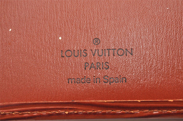 Authentic Louis Vuitton Epi Agenda Posh Notebook Cover Brown R20523 LV 0886J