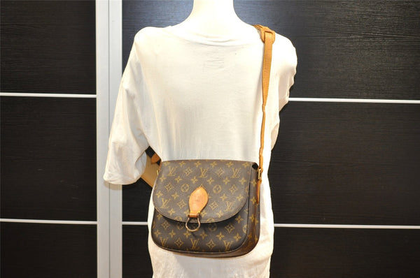 Authentic Louis Vuitton Monogram Saint Cloud GM M51242 Shoulder Cross Bag 0887I