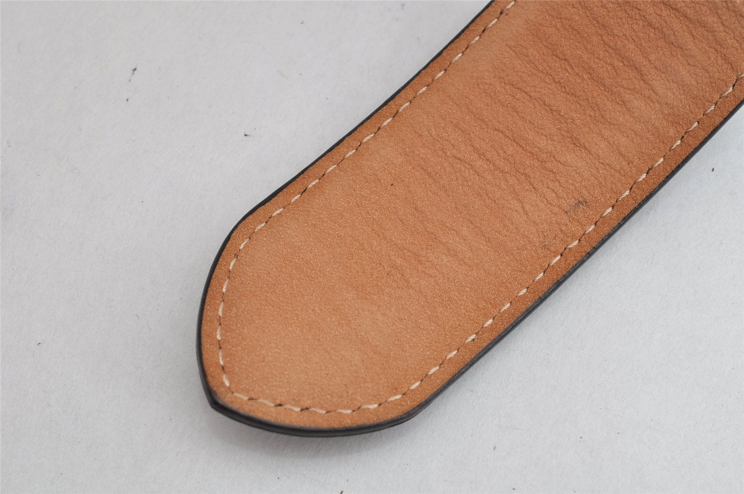 Authentic Salvatore Ferragamo Gancini Belt Leather Size 36.4-40.2