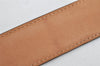 Authentic Salvatore Ferragamo Gancini Belt Leather Size 36.4-40.2" Black 0887K