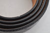 Authentic Salvatore Ferragamo Gancini Belt Leather Size 36.4-40.2" Black 0887K
