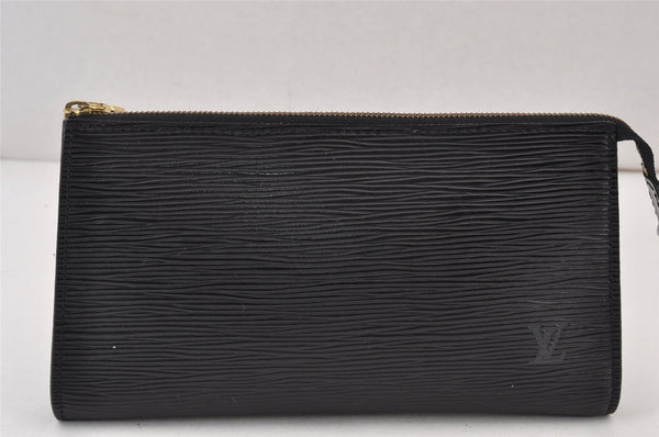 Authentic Louis Vuitton Epi Pochette Accessoires Pouch Black M52952 Junk 0888K