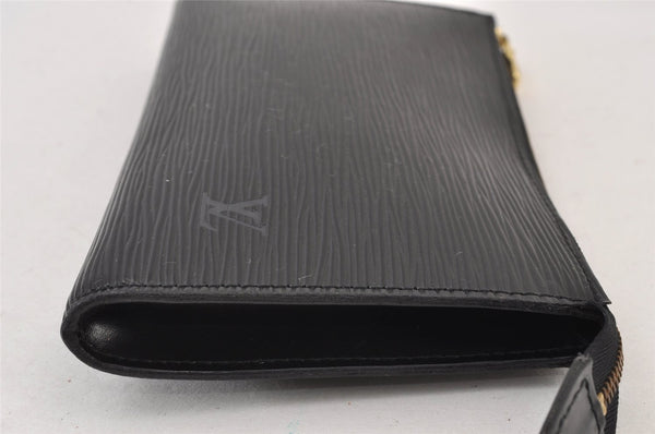 Authentic Louis Vuitton Epi Pochette Accessoires Pouch Black M52952 Junk 0888K