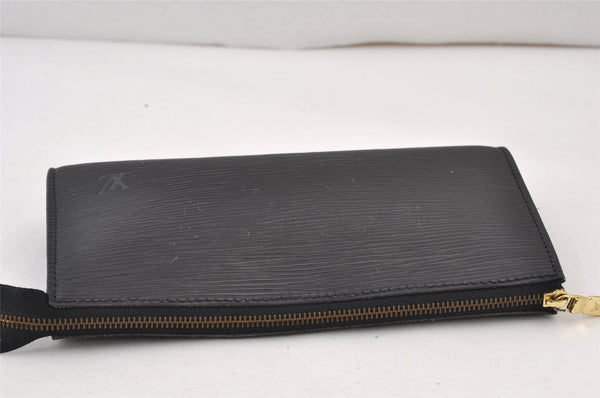 Authentic Louis Vuitton Epi Pochette Accessoires Pouch Black M52952 Junk 0888K