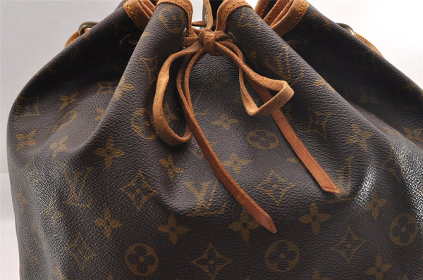 Authentic Louis Vuitton Monogram Noe Shoulder Drawstring Bag M42224 LV 0889I