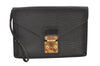Auth Louis Vuitton Epi Pochette Sellier Dragonne Clutch Bag M52612 Black 0889K