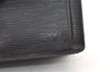 Auth Louis Vuitton Epi Pochette Sellier Dragonne Clutch Bag M52612 Black 0889K