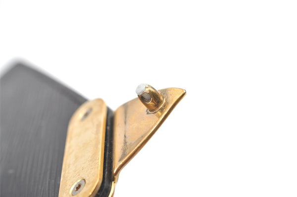 Auth Louis Vuitton Epi Pochette Sellier Dragonne Clutch Bag M52612 Black 0889K