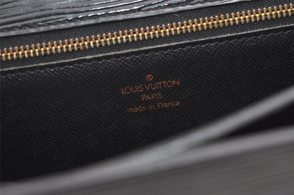 Auth Louis Vuitton Epi Pochette Sellier Dragonne Clutch Bag M52612 Black 0889K