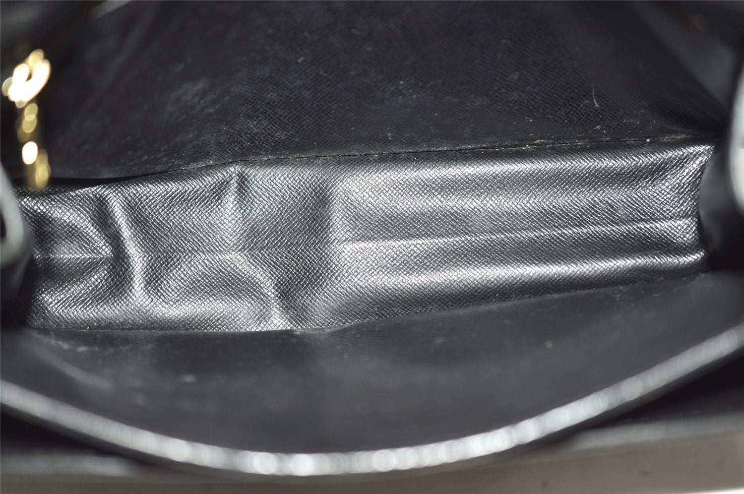 Auth Louis Vuitton Epi Pochette Sellier Dragonne Clutch Bag M52612 Black 0889K