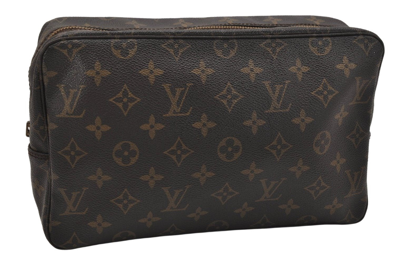 Auth Louis Vuitton Monogram Trousse Toilette 28 Clutch Bag M47522 Junk 0890K