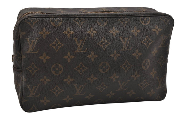 Auth Louis Vuitton Monogram Trousse Toilette 28 Clutch Bag M47522 Junk 0890K
