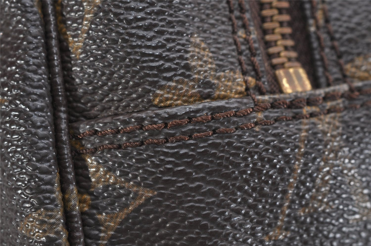 Auth Louis Vuitton Monogram Trousse Toilette 28 Clutch Bag M47522 Junk 0890K