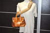 Authentic Louis Vuitton Vernis Reade PM Hand Bag Brown M91146 LV 0891K