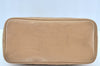 Authentic CHANEL Caviar Skin Medallion CC Logo Shoulder Tote Bag Beige 0892I