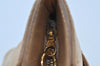 Authentic CHANEL Caviar Skin Medallion CC Logo Shoulder Tote Bag Beige 0892I