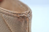 Authentic CHANEL Caviar Skin Medallion CC Logo Shoulder Tote Bag Beige 0892I