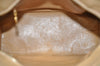 Authentic CHANEL Caviar Skin Medallion CC Logo Shoulder Tote Bag Beige 0892I