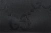 Authentic GUCCI Bamboo Shoulder Hand Bag GG Nylon Leather 0000531 Black 0892K